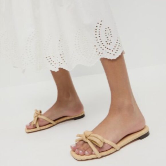 Loeffler Randall Hadley Natural Bow Sandal - Picture 3 of 14